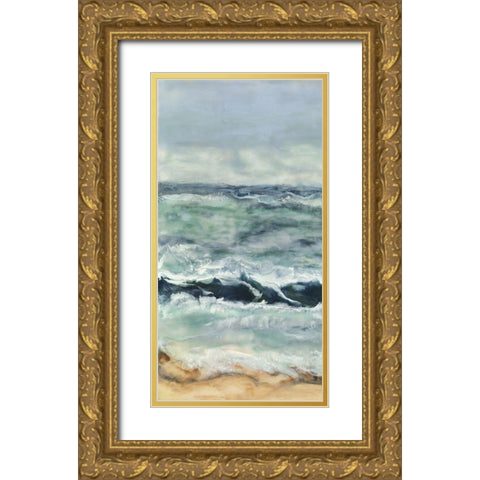 Coming Into Focus I Gold Ornate Wood Framed Art Print with Double Matting by Shanti, Shima
