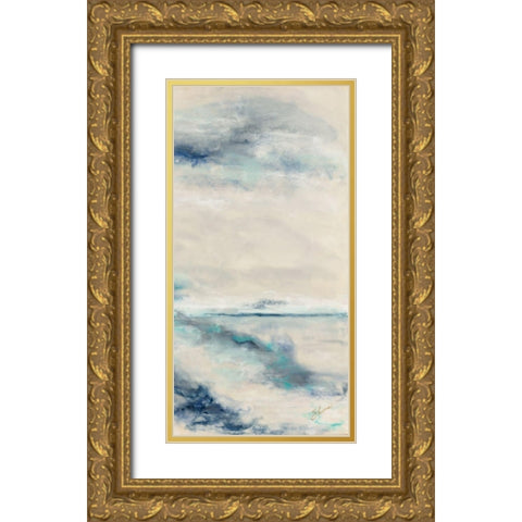 Divergence II Gold Ornate Wood Framed Art Print with Double Matting by Shanti, Shima