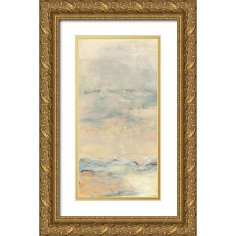 Quietude I Gold Ornate Wood Framed Art Print with Double Matting by Shanti, Shima