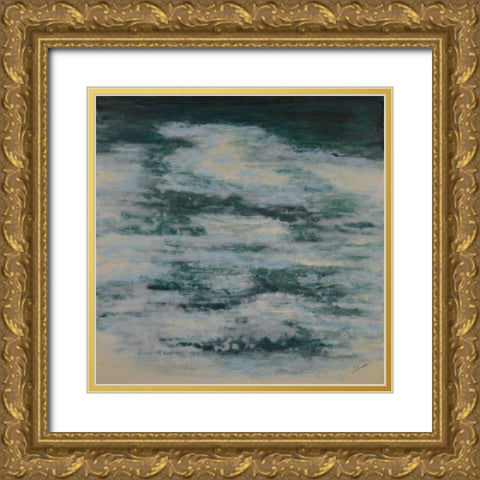 Stillwater Gold Ornate Wood Framed Art Print with Double Matting by Shanti, Shima