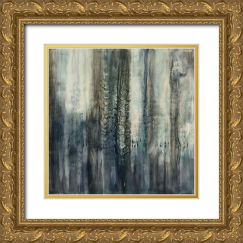 When Dusk Falls Gold Ornate Wood Framed Art Print with Double Matting by Shanti, Shima