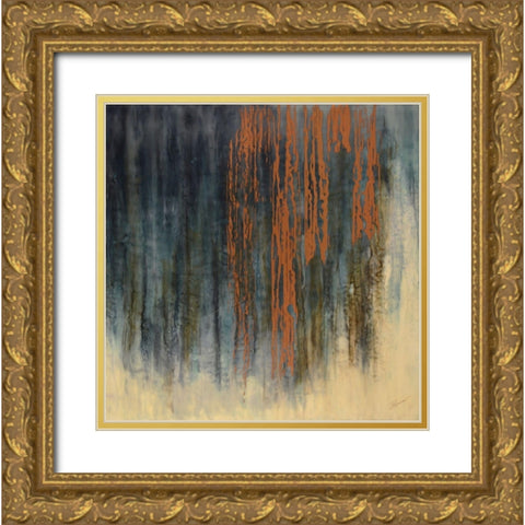 Through the Gilded Veil Gold Ornate Wood Framed Art Print with Double Matting by Shanti, Shima