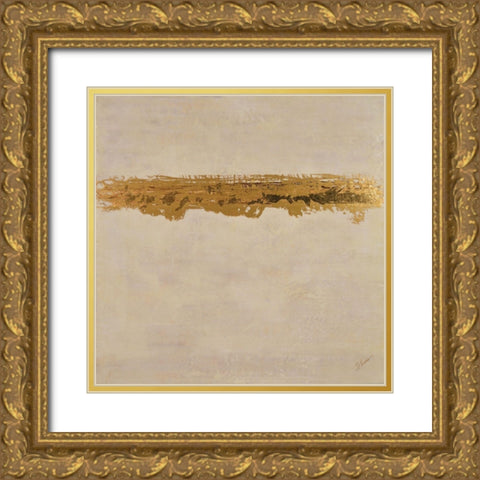 Luminescence Gold Ornate Wood Framed Art Print with Double Matting by Shanti, Shima