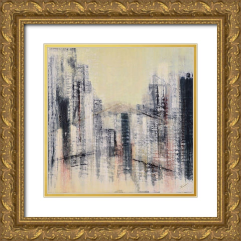 Sentinel Gold Ornate Wood Framed Art Print with Double Matting by Shanti, Shima