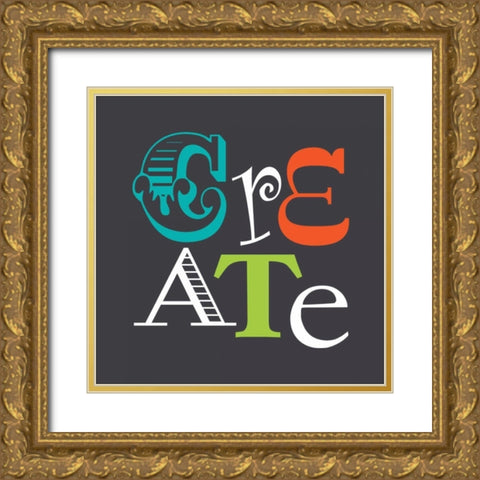 Create Gold Ornate Wood Framed Art Print with Double Matting by Robinson, Tamara