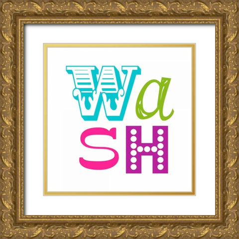 Wash Gold Ornate Wood Framed Art Print with Double Matting by Robinson, Tamara