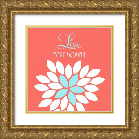 Love Gold Ornate Wood Framed Art Print with Double Matting by Robinson, Tamara