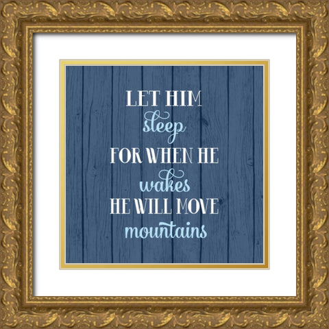Let Him Sleep  Gold Ornate Wood Framed Art Print with Double Matting by Robinson, Tamara