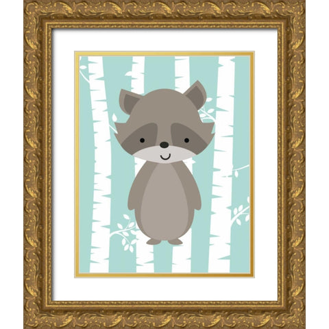 Woodland Birch I Gold Ornate Wood Framed Art Print with Double Matting by Robinson, Tamara