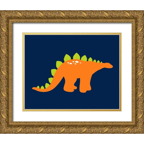 Dino I Gold Ornate Wood Framed Art Print with Double Matting by Robinson, Tamara