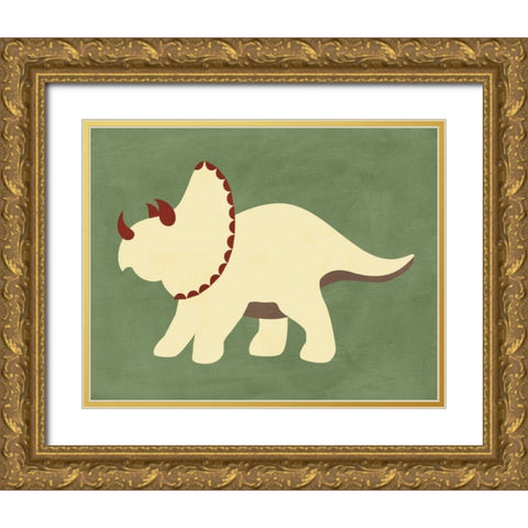 Dino IV Gold Ornate Wood Framed Art Print with Double Matting by Robinson, Tamara