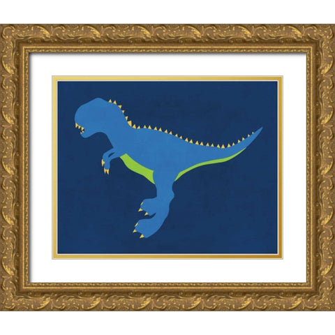 Dino 111 Gold Ornate Wood Framed Art Print with Double Matting by Robinson, Tamara
