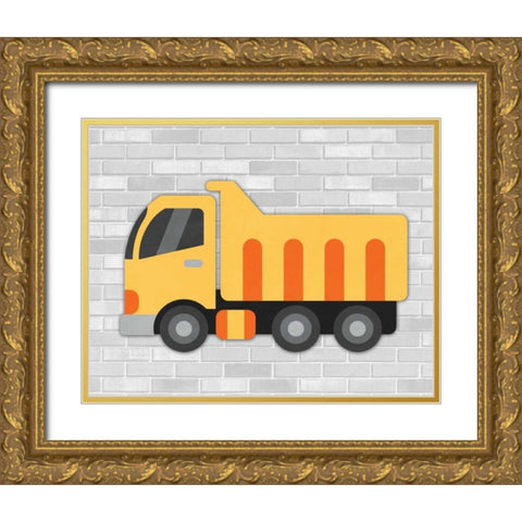 Construction III Gold Ornate Wood Framed Art Print with Double Matting by Robinson, Tamara