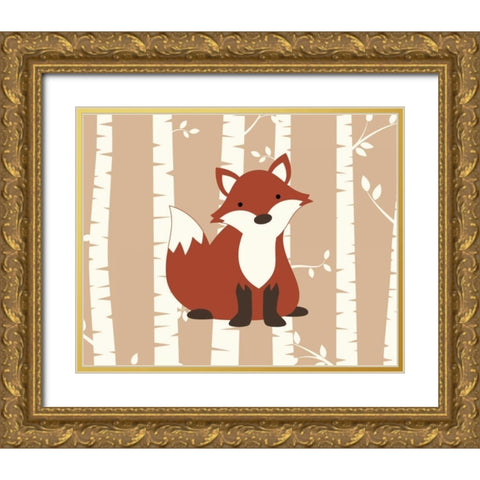 Fox Birch I Gold Ornate Wood Framed Art Print with Double Matting by Robinson, Tamara