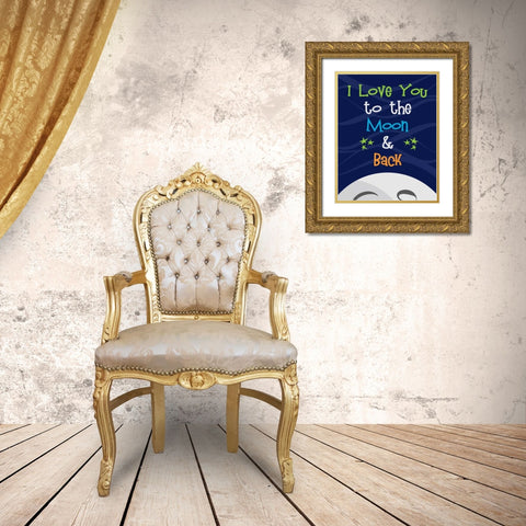 Space Quote Gold Ornate Wood Framed Art Print with Double Matting by Robinson, Tamara