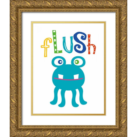 Monster Flush Gold Ornate Wood Framed Art Print with Double Matting by Robinson, Tamara