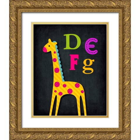 DEFG Animal Gold Ornate Wood Framed Art Print with Double Matting by Robinson, Tamara