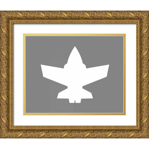 Plane X Gold Ornate Wood Framed Art Print with Double Matting by Robinson, Tamara