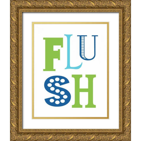 Nautical Flush Gold Ornate Wood Framed Art Print with Double Matting by Robinson, Tamara