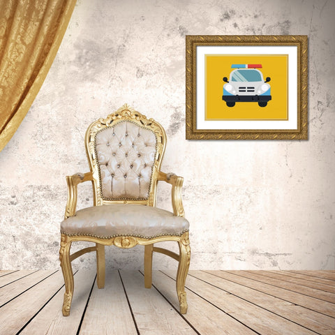 Car II Gold Ornate Wood Framed Art Print with Double Matting by Robinson, Tamara