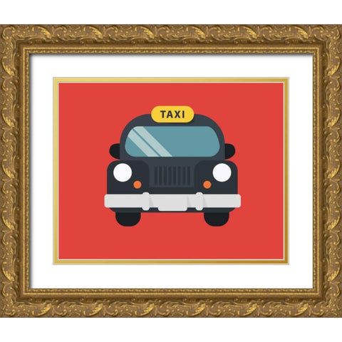 Car III Gold Ornate Wood Framed Art Print with Double Matting by Robinson, Tamara