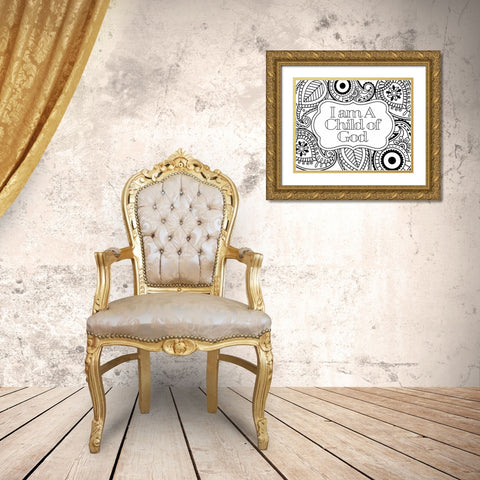 Child of God II Gold Ornate Wood Framed Art Print with Double Matting by Robinson, Tamara
