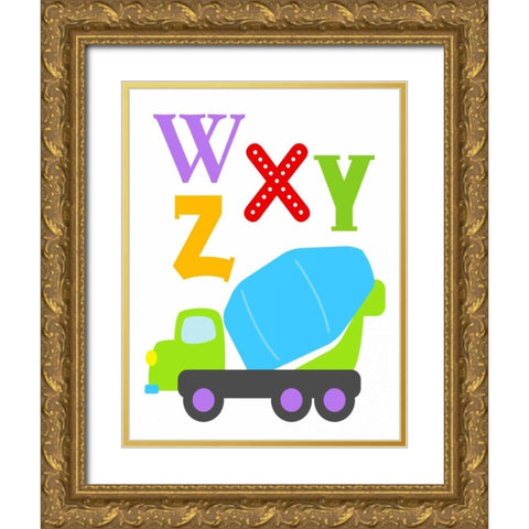 Transportation WXYZ Gold Ornate Wood Framed Art Print with Double Matting by Robinson, Tamara