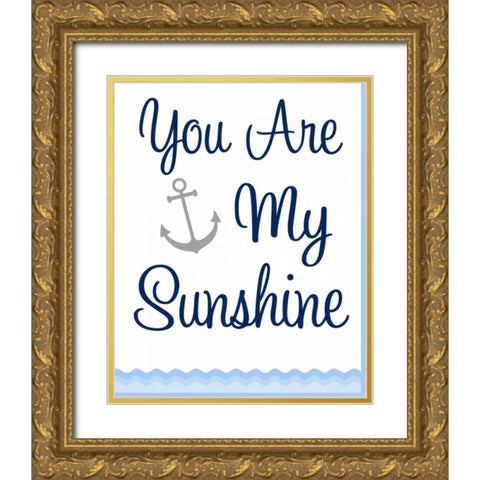Nautical Sunshine Gold Ornate Wood Framed Art Print with Double Matting by Robinson, Tamara