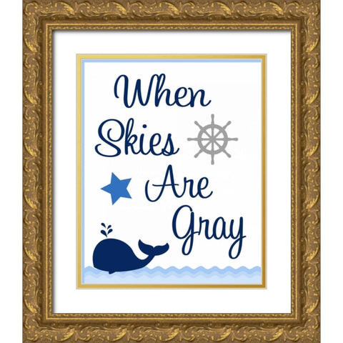 Nautical Sunshine IV Gold Ornate Wood Framed Art Print with Double Matting by Robinson, Tamara