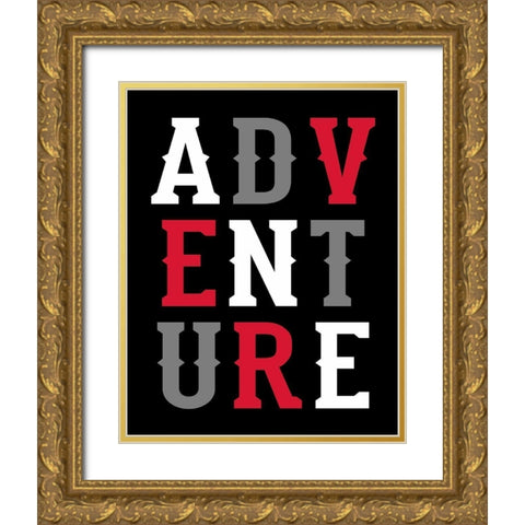 Adventure Lumberjack Gold Ornate Wood Framed Art Print with Double Matting by Robinson, Tamara