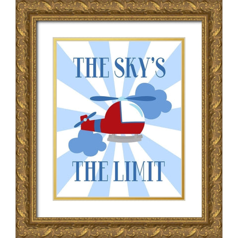 The Skys the Limit Gold Ornate Wood Framed Art Print with Double Matting by Robinson, Tamara