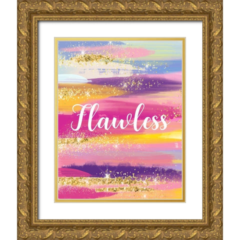 Flawless Gold Ornate Wood Framed Art Print with Double Matting by Robinson, Tamara