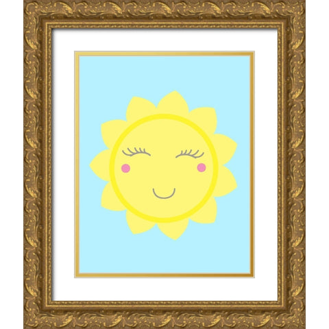 Sun Gold Ornate Wood Framed Art Print with Double Matting by Robinson, Tamara