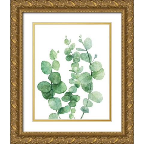 Eucalyptus III Gold Ornate Wood Framed Art Print with Double Matting by Robinson, Tamara