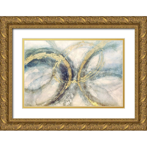 Breath and Awareness Gold Ornate Wood Framed Art Print with Double Matting by Dundon, Denise