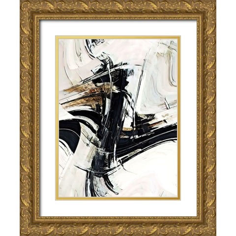 Continuum Gold Ornate Wood Framed Art Print with Double Matting by Dundon, Denise