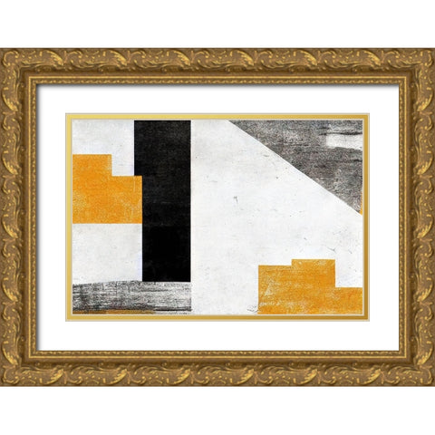 Keyholes Gold Ornate Wood Framed Art Print with Double Matting by Dundon, Denise