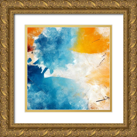 Sunny Side Up Gold Ornate Wood Framed Art Print with Double Matting by Dundon, Denise