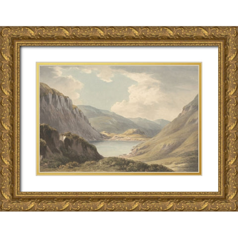 Glen Gold Ornate Wood Framed Art Print with Double Matting by Dundon, Denise