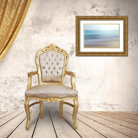 Colour of the Sea Gold Ornate Wood Framed Art Print with Double Matting by Dundon, Denise