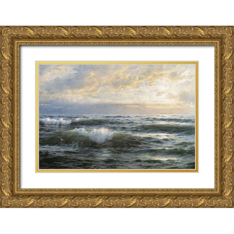 After the Storm Gold Ornate Wood Framed Art Print with Double Matting by Dundon, Denise