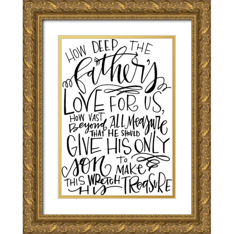 How Deep Gold Ornate Wood Framed Art Print with Double Matting by Wieners, Valerie