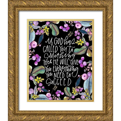 If God Has Gold Ornate Wood Framed Art Print with Double Matting by Wieners, Valerie