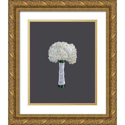 Bouquet IV Gold Ornate Wood Framed Art Print with Double Matting by Wieners, Valerie