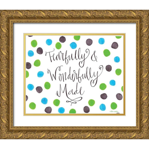 Fearfully II Gold Ornate Wood Framed Art Print with Double Matting by Wieners, Valerie