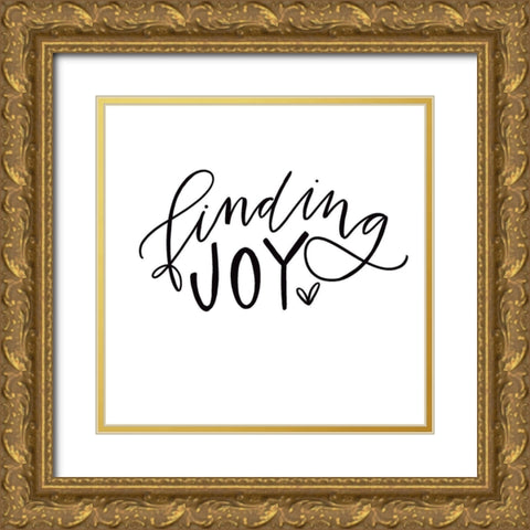 Finding Joy Gold Ornate Wood Framed Art Print with Double Matting by Wieners, Valerie