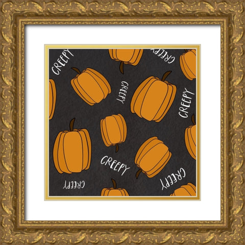 Creepy Gold Ornate Wood Framed Art Print with Double Matting by Wieners, Valerie