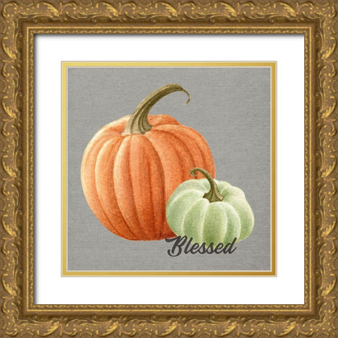 Blessed Gold Ornate Wood Framed Art Print with Double Matting by Wieners, Valerie