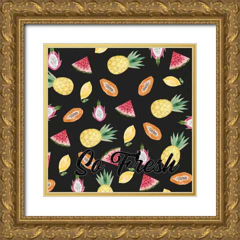 So Fresh Gold Ornate Wood Framed Art Print with Double Matting by Wieners, Valerie