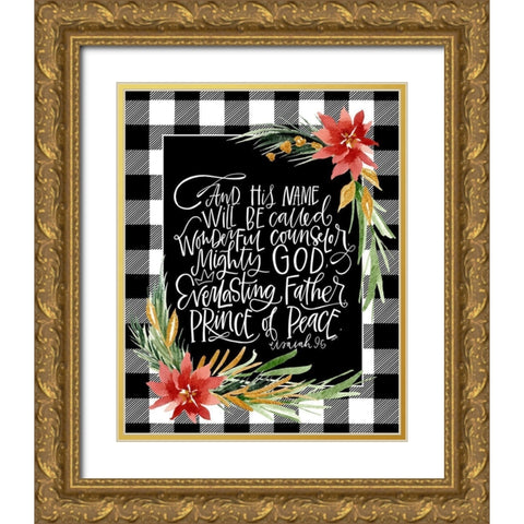 Mighty Gold Ornate Wood Framed Art Print with Double Matting by Wieners, Valerie